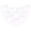 Hudson Baby Infant Unisex Rayon from Bamboo Terry Bibs, White, One Size