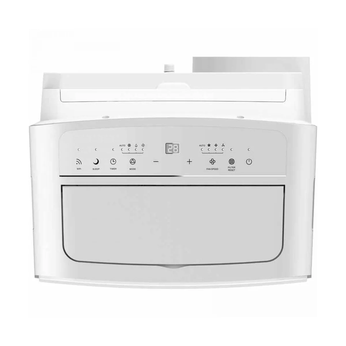 AUX 13000 BTU (8000 BTU/DOE) Portable Air Conditioner AM-08B3A3/MIR-F7 with Remote Control White