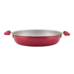 Rachael Ray Create Delicious 8pc Aluminum Nonstick Cookware Stacking Set Red