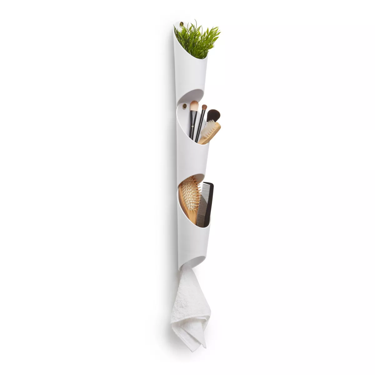 Set of 3 Floralink Wall Vessels White - Umbra
