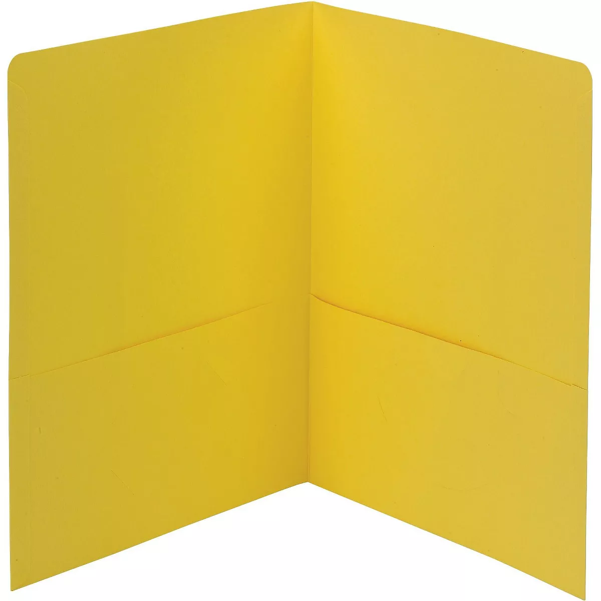 Smead Two-Pocket Folder Textured Paper Yellow 25/Box 87862