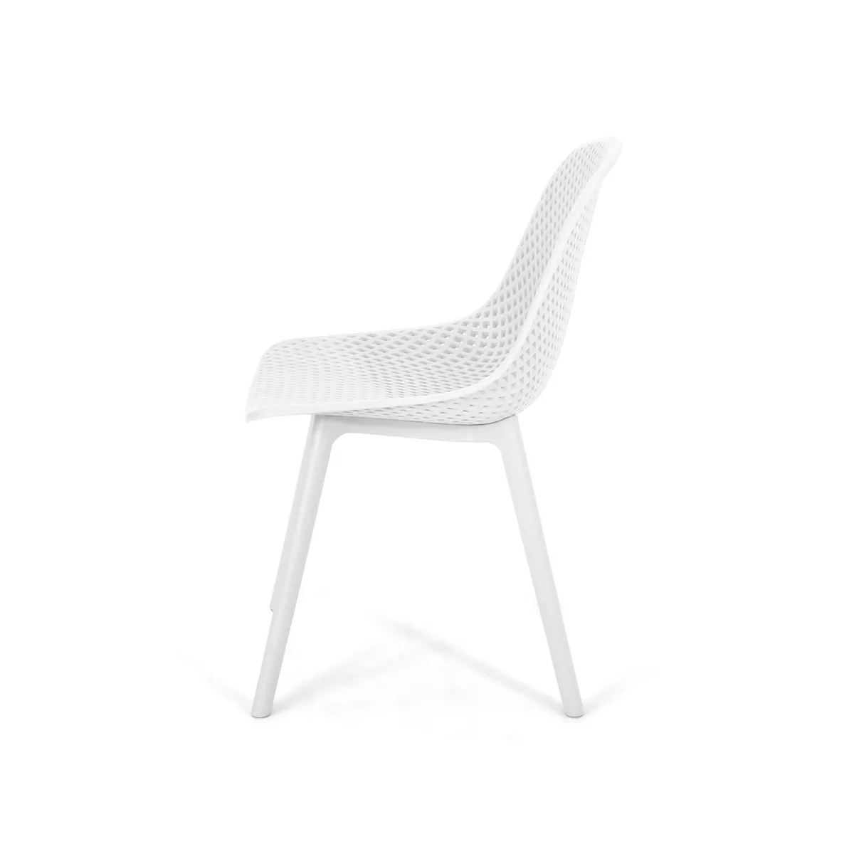 Posey 2pk Resin Modern Dining Chairs - White - Christopher Knight Home