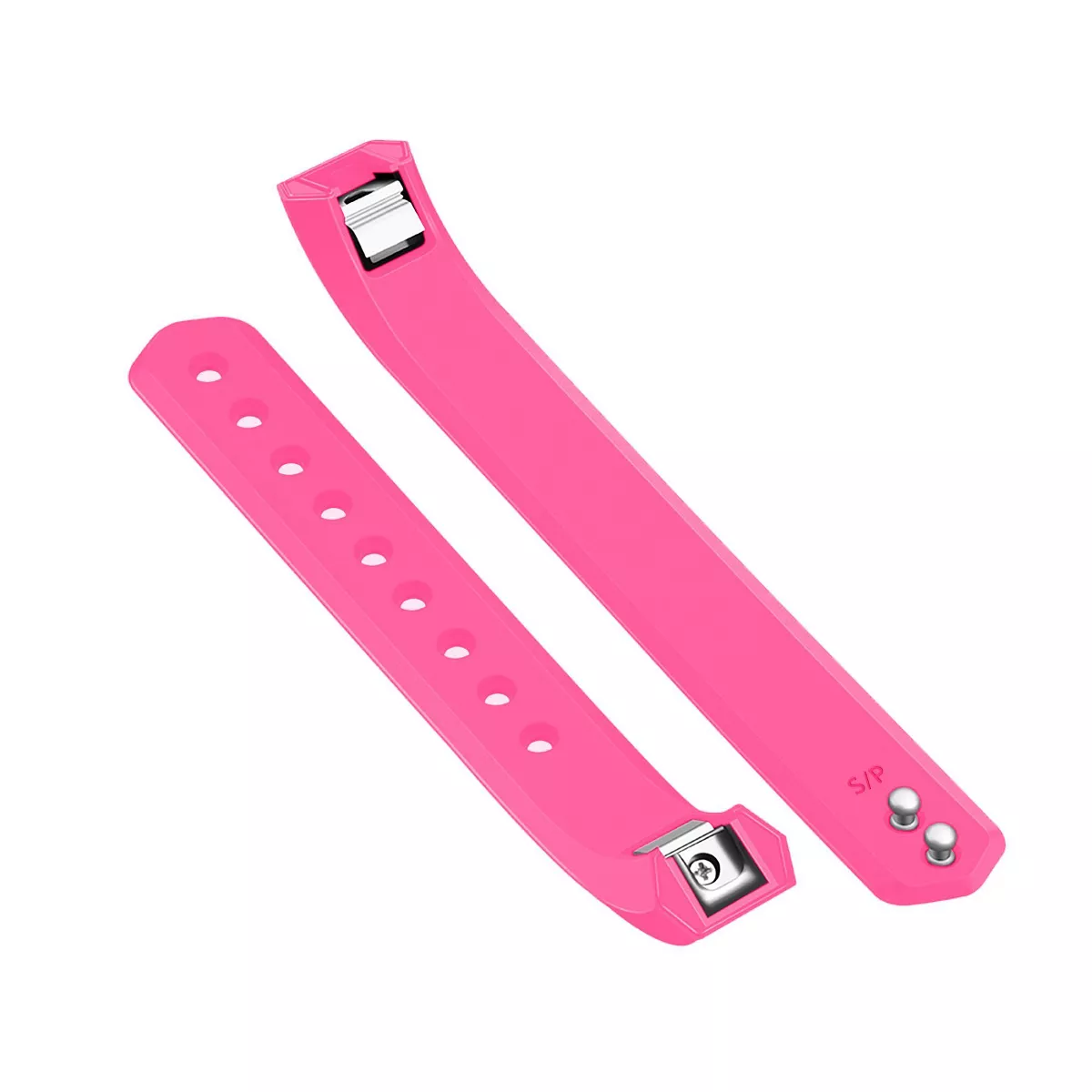 Zodaca Fitbit Alta / Alta HR band - TPU Rubber for fitbit Alta / Alta HR Replacement Wrist bands Sports Watch Wrist Band Strap w/ Clasp - Hot Pink