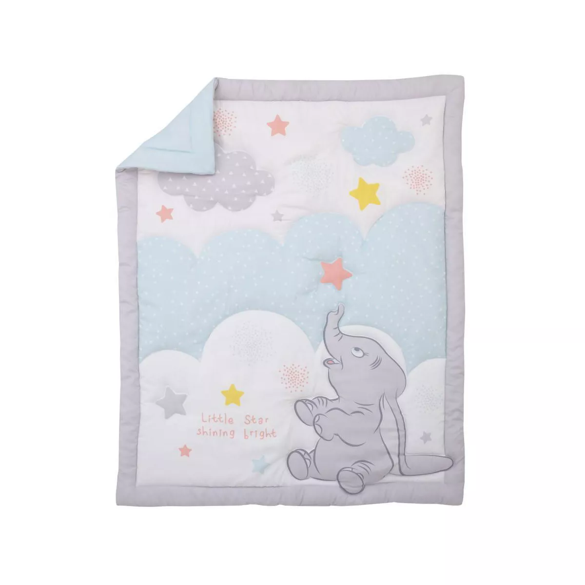 Disney Dumbo - Shine Bright Little Star Nursery Crib Bedding Set - 3pc