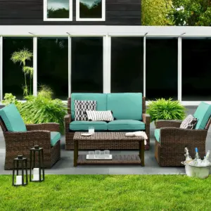 Halsted All Weather Wicker Patio Club Chair - Turquoise - Threshold™
