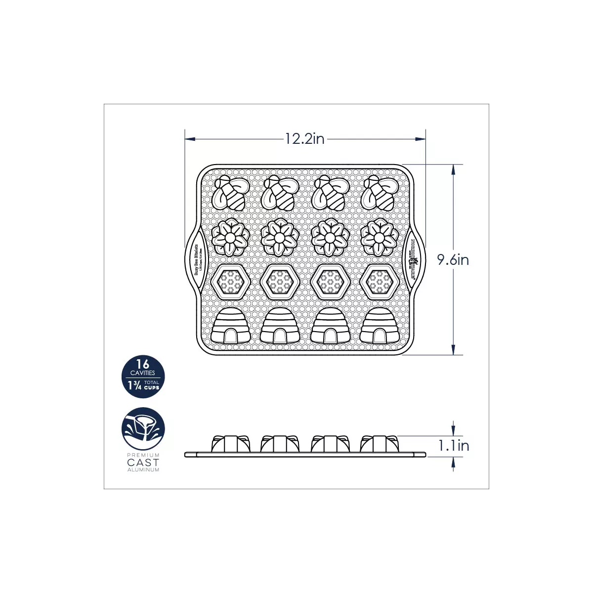 Nordic Ware Busy Bee Bitelet Pan