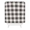 Zoe Wodarz City Plaid Shower Curtain Black/White -Deny Designs