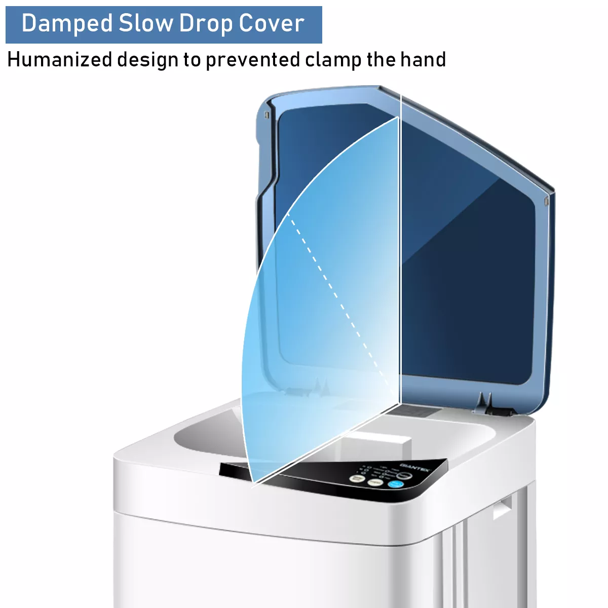Full-Automatic Washing Machine 7.7 lbs Washer/Spinner Germicidal UV Light Blue