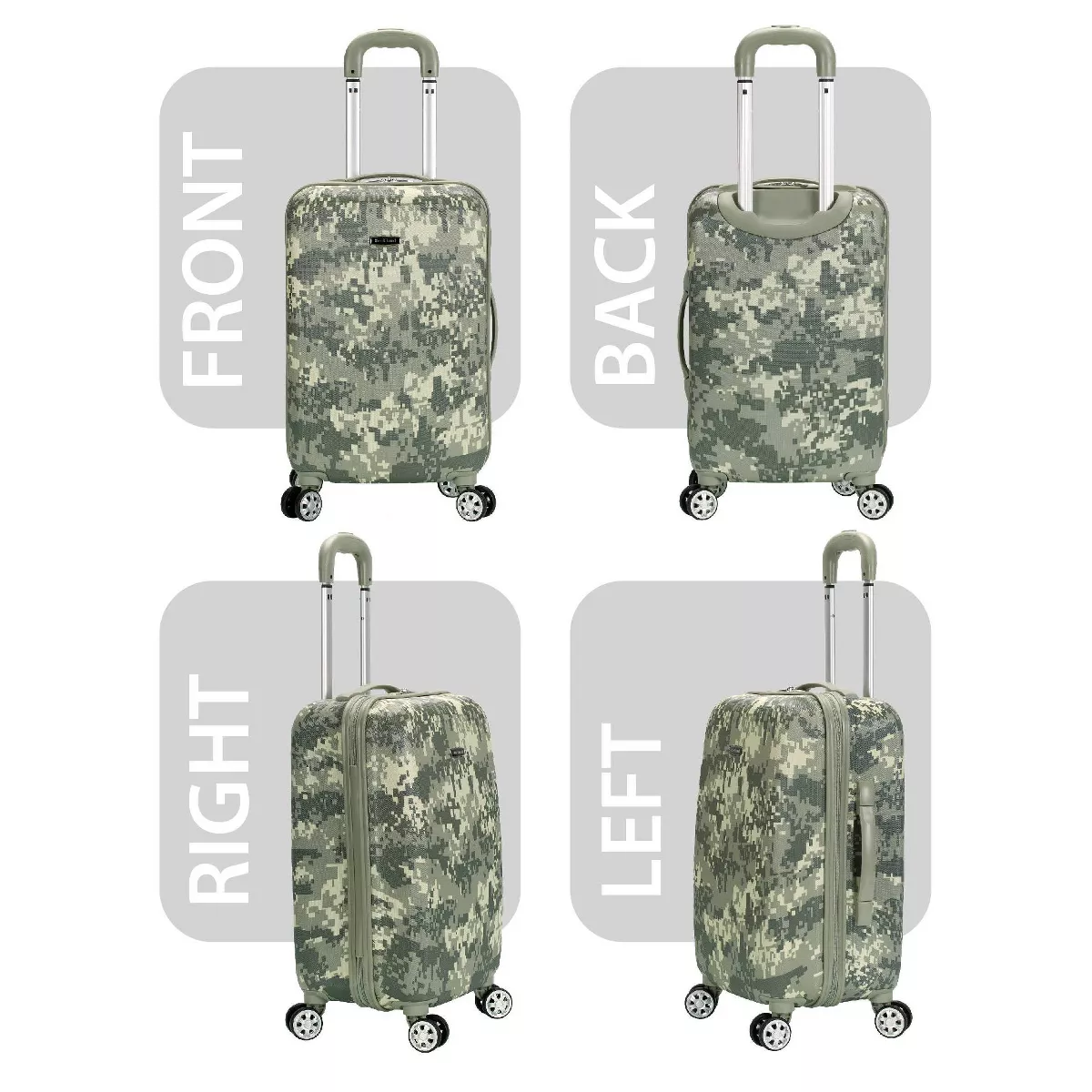 Rockland 20'' Polycarbonate Carry On Hardside Suitcase