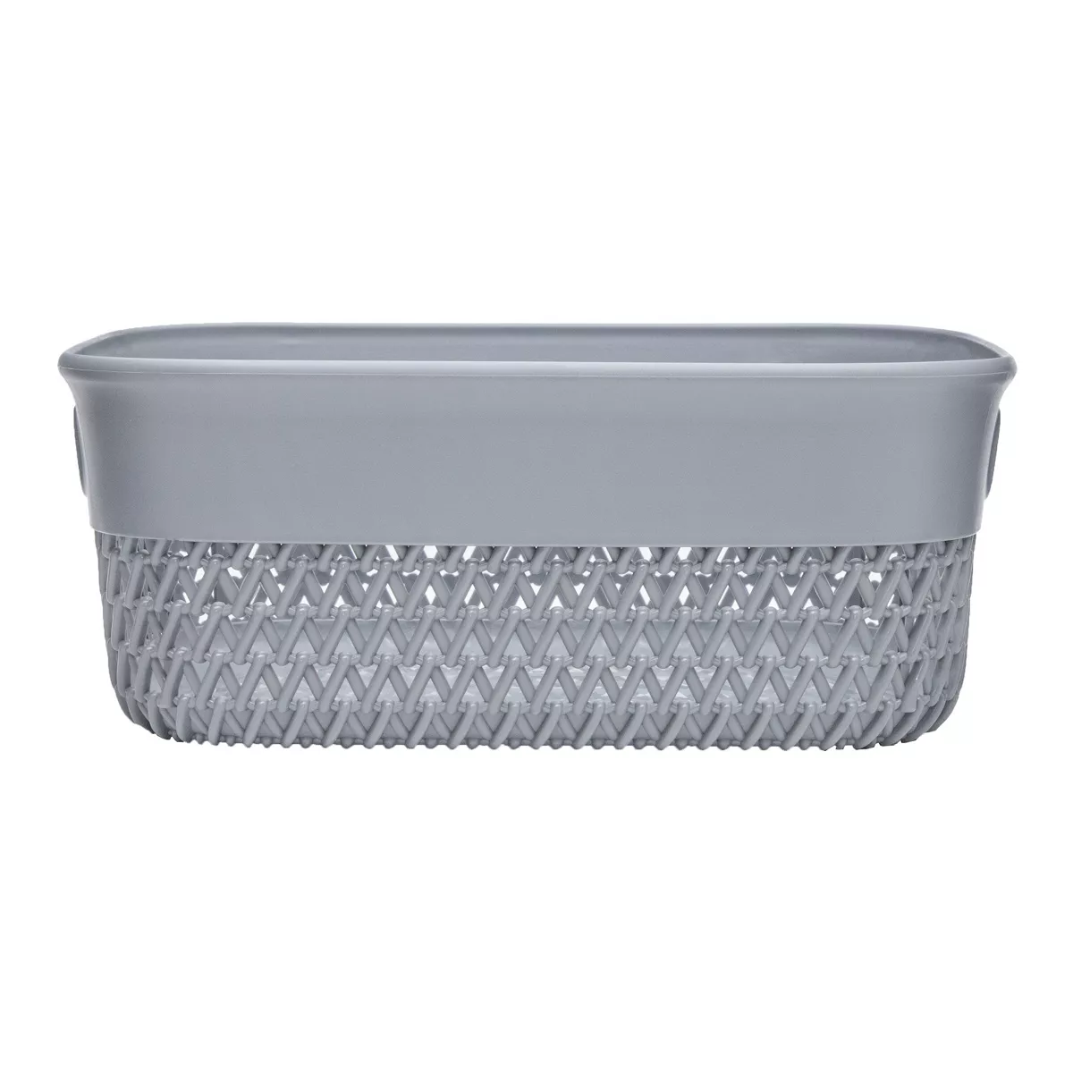 Life Story Lightweight Heavy Duty Storage Trendy Portable Woven Basket 4 Quarts, Grey (14 Pack)