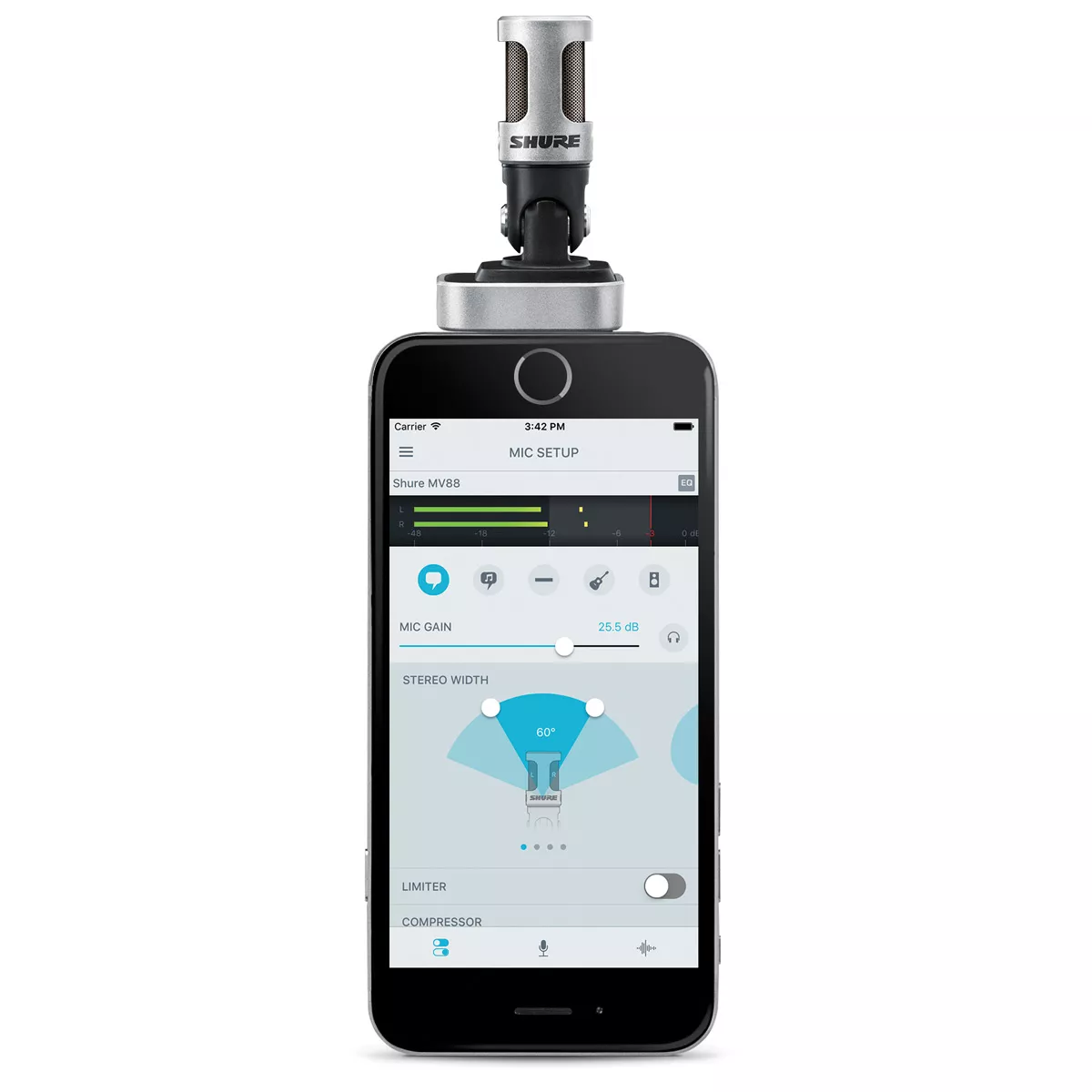 Shure MV88 iOS Digital Stereo Condenser Microphone