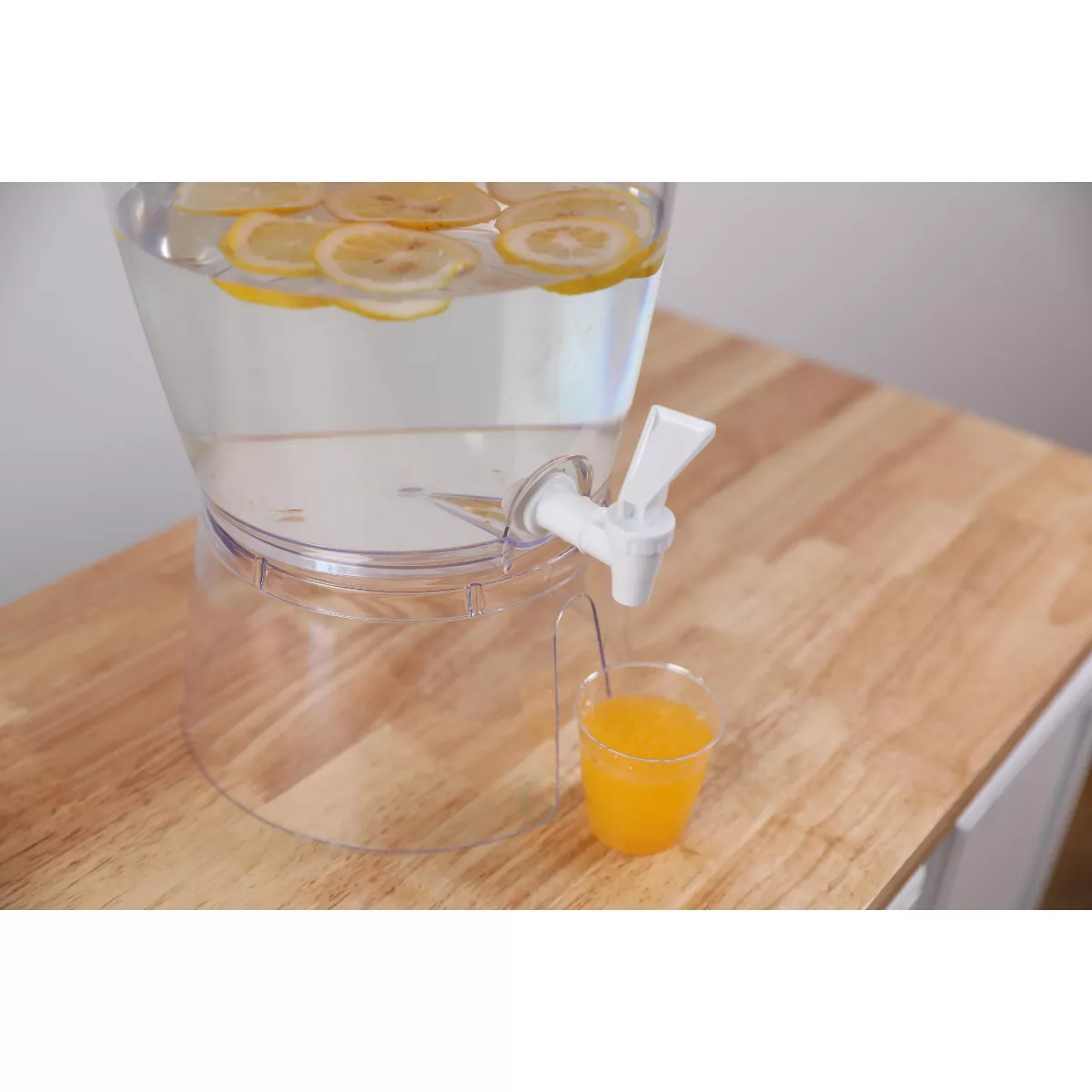 Basicwise Stackable Juice and Water Beverage Dispensers with Stand, 2.8 Gallon