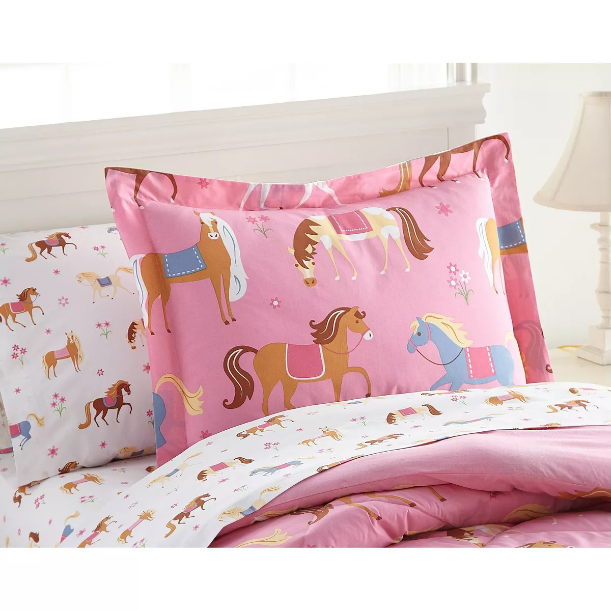 7pc Full Horses Cotton Bed in a Bag - WildKin