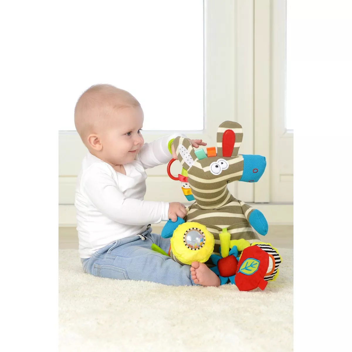 Dolce Activity Zebra Stuffed Animal And Plush Toy