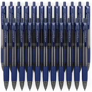 Arteza Retractable Gel Ink Pens Set, Blue - 24 Pack (ARTZ-9223)