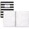 Cambridge Black & White Striped Hardcover Notebook 11 x 8 7/8 80 Sheets 59010