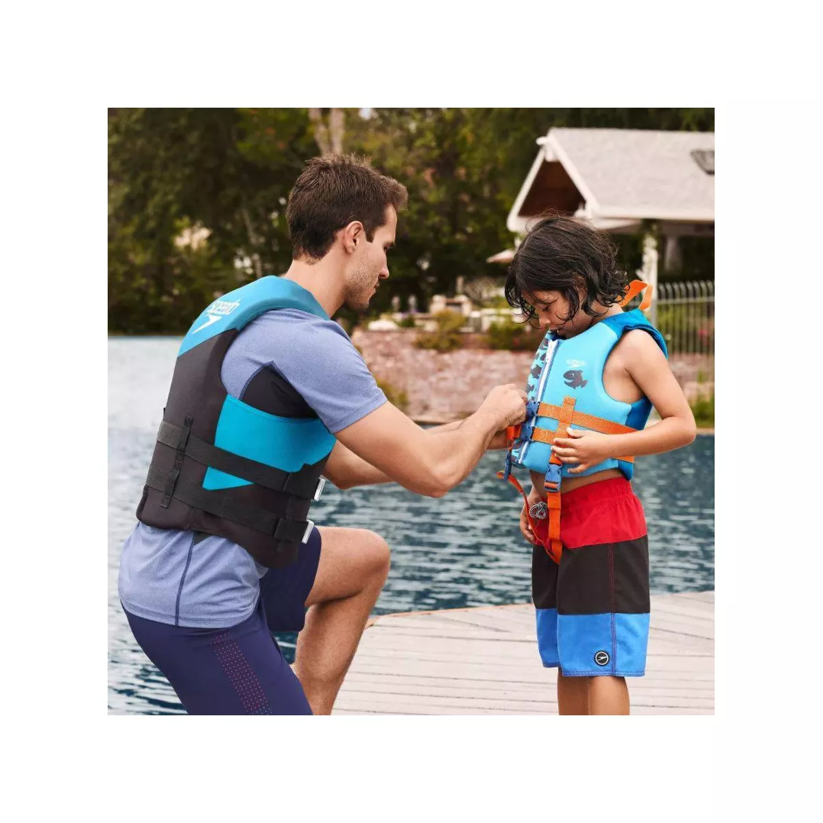 Speedo Life Jacket Adult Vest XL/XXL - Blue