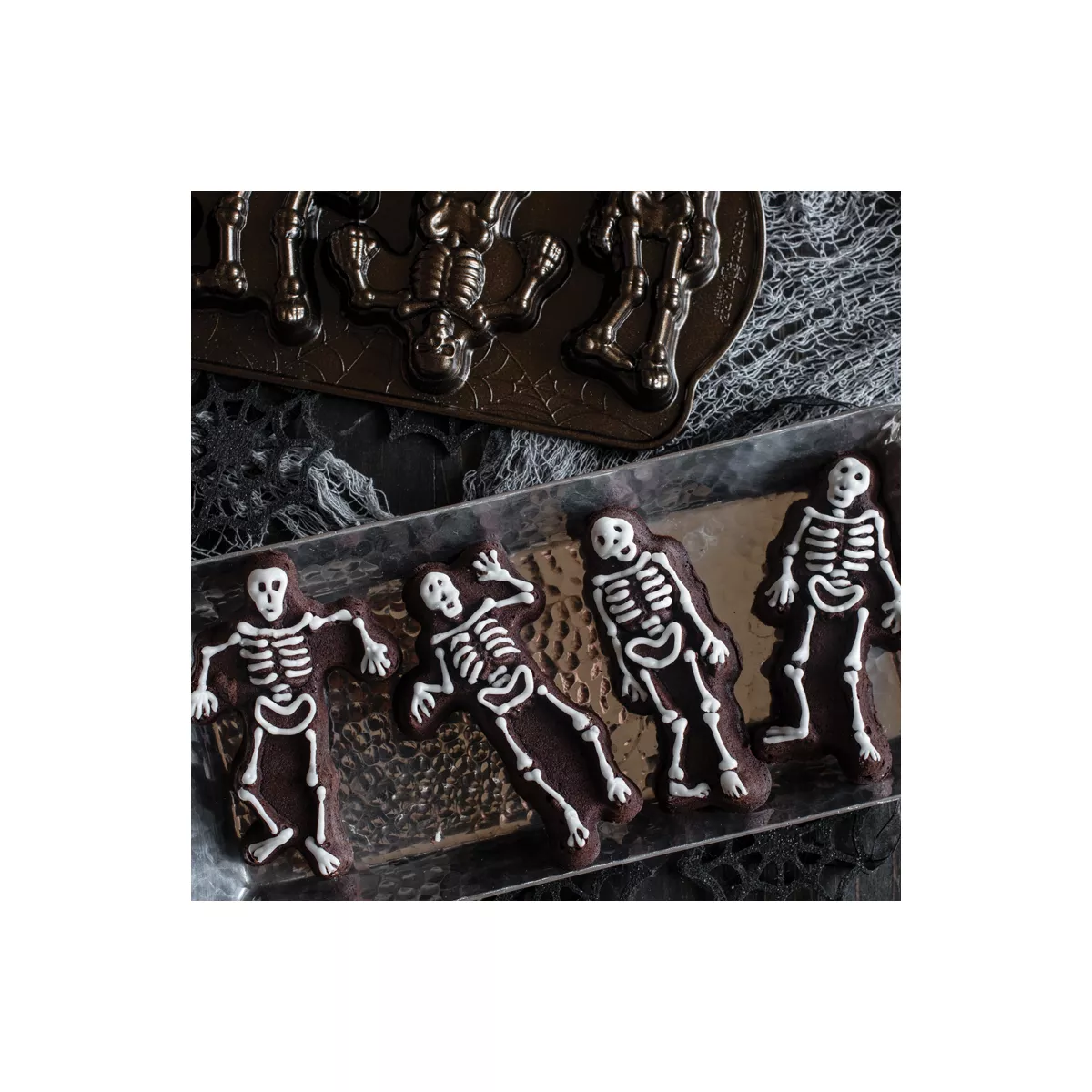 Nordic Ware Spooky Skeleton Cakelets Pan