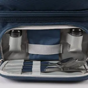 NHL Vancouver Canucks Pranzo Dual Compartment Lunch Bag - Blue