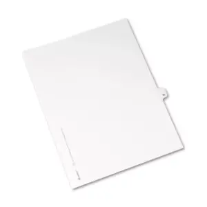 Avery-Style Legal Exhibit Side Tab Divider Title: 10 Letter White 25/Pack 11920