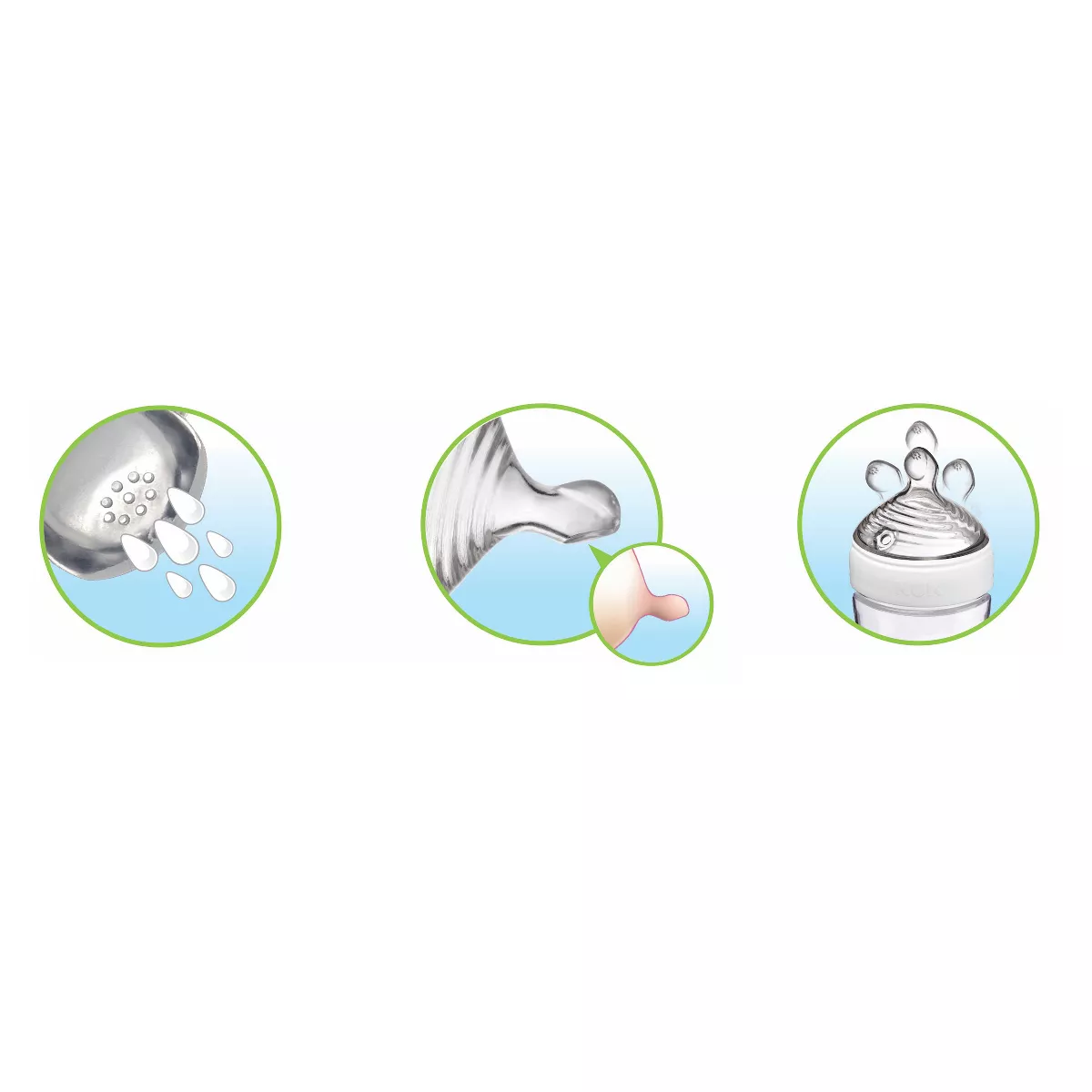 NUK Simply Natural Fast Flow Nipples 2pk