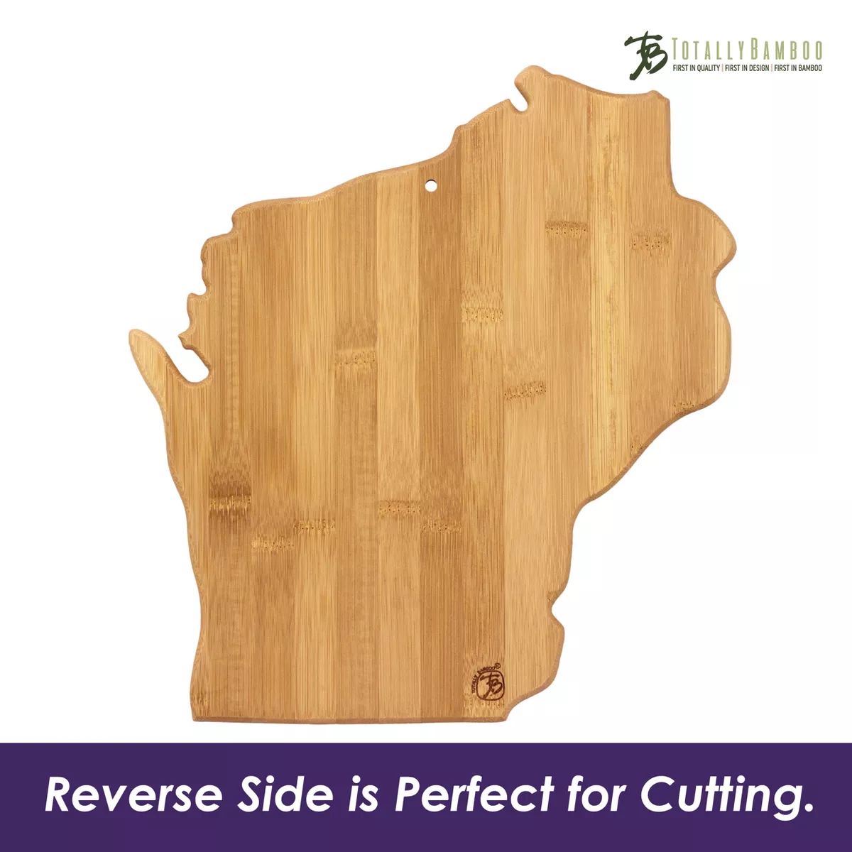 Totally Bamboo Destination Wisconsin Cutting Board 13