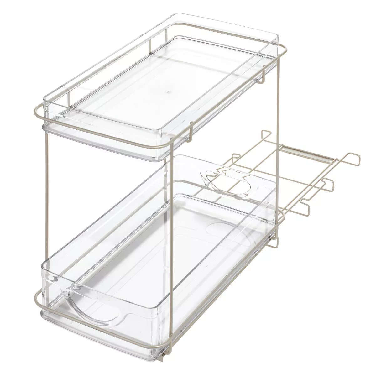 iDESIGN Ariel Under the Cabinet 2-Tier Organizer Clear