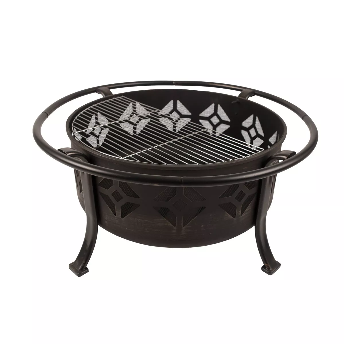 Pleasant Hearth Sunderland Deep Bowl Fire Pit