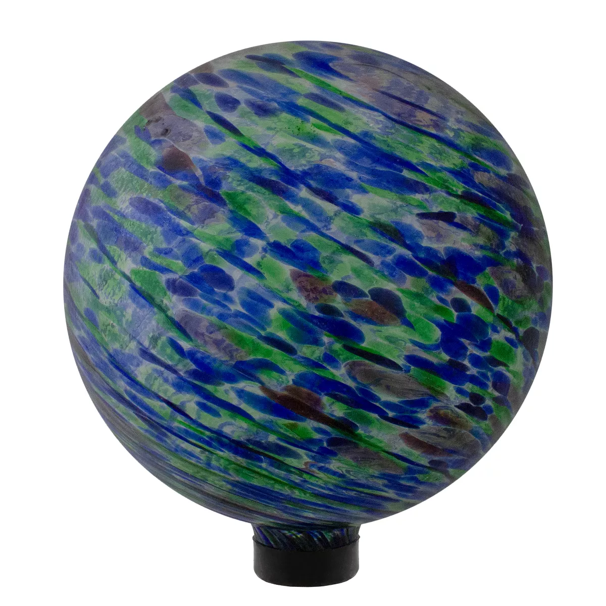 Northlight 10" Green and Blue Swirl Designed Outdoor Garden Gazing Ball