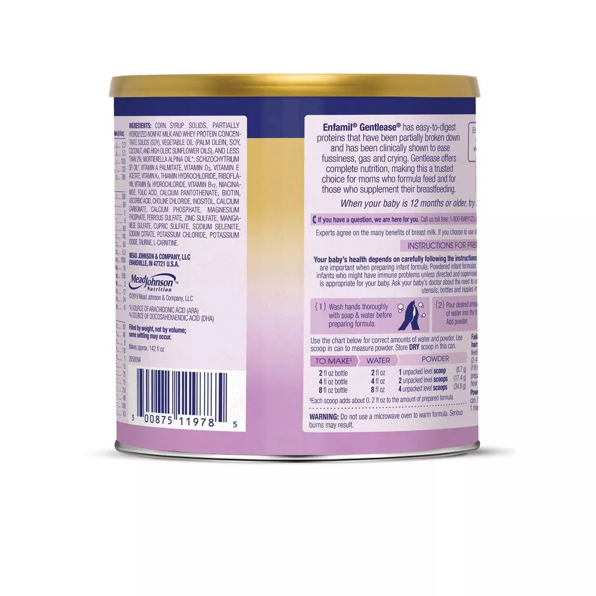 Enfamil Gentlease Formula Powder - 19.9oz