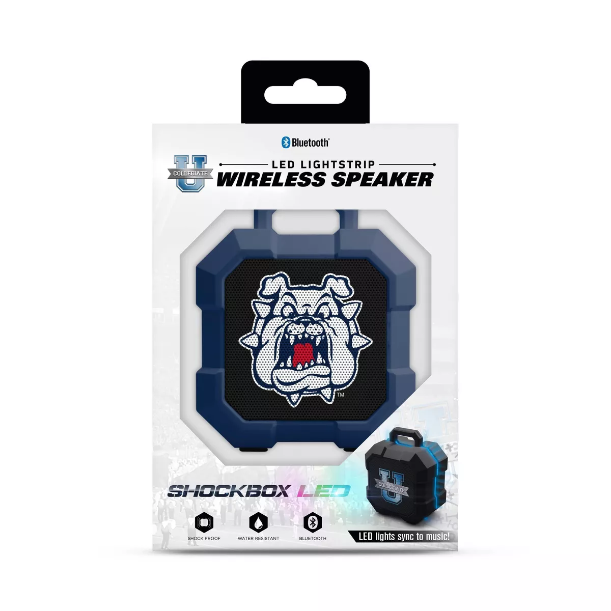 NCAA Fresno State Bulldogs LED ShockBox Bluetooth Speaker