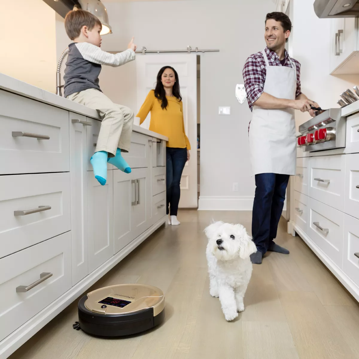 bObsweep PetHair Robot Vacuum Cleaner and Mop - Champagne