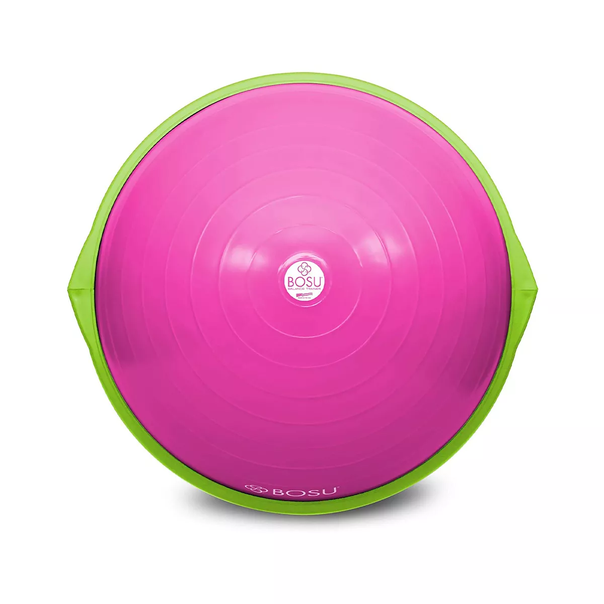 Bosu 72-10850 Home Gym Equipment The Original Balance Trainer 65 cm Diameter, Pink and Lime Green