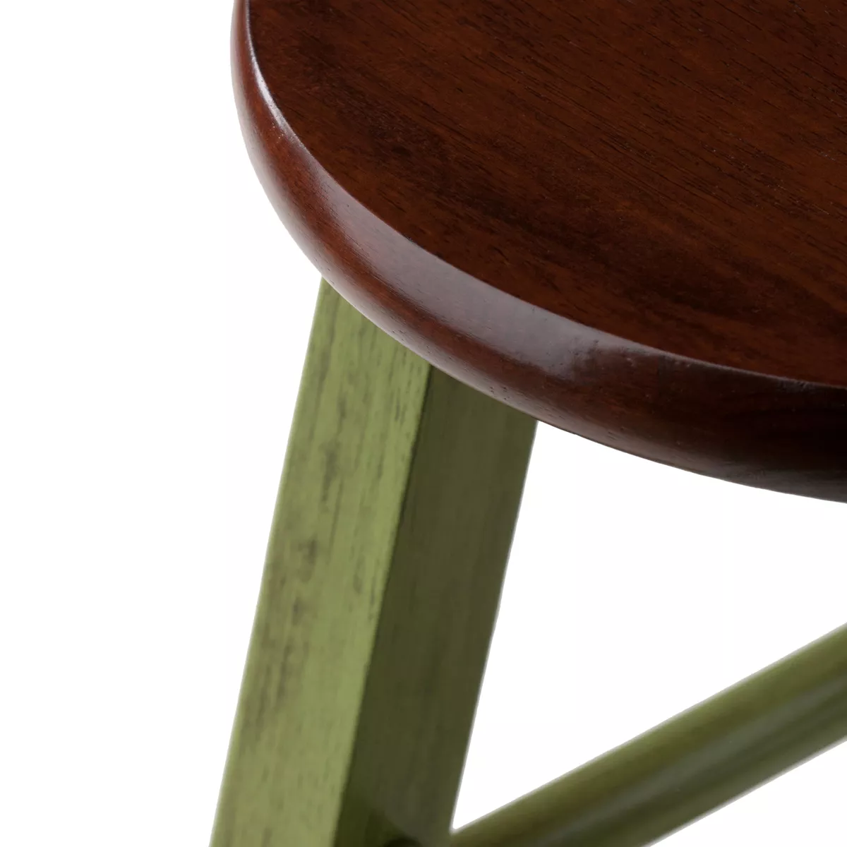 24"Ivy Counter Height Barstool - Green - Winsome