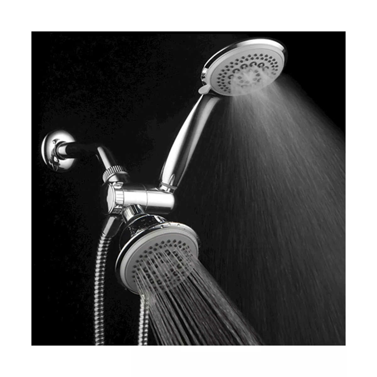 Dual Shower Head Ultra - Luxury Combo Shower System Chrome - Dreamspa