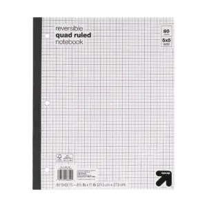 Reversible Quad Ruled Composition Notebook 8.5