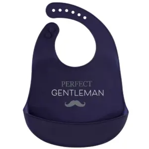 Hudson Baby Infant Boy Silicone Bibs 2pk, Perfect Gentlemen, One Size