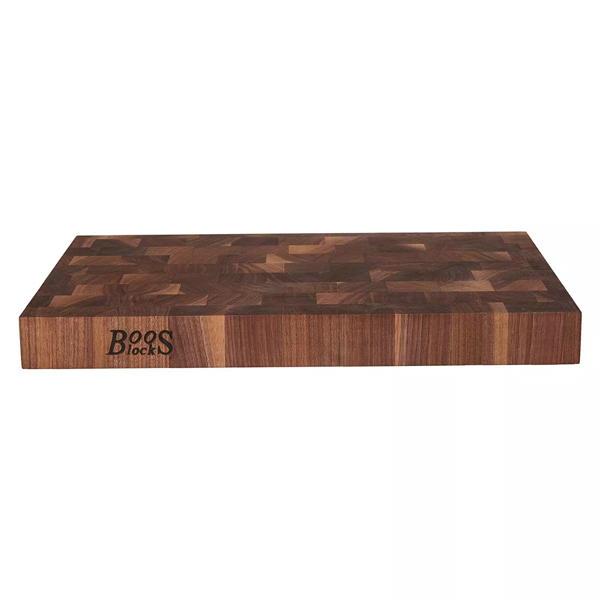 John Boos Classic Collection Walnut Wood Edge Grain Reversible Kitchen Countertop Butcher Chopping Block Cutting Board, 18 x 12 x 1.75 Inches