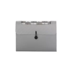 Smead Step Index Organizer 12-Pocket Letter Poly Silver 70903