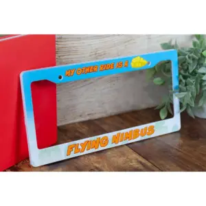 Just Funky Dragon Ball Z License Plate Frame | My Other Ride Is A Flying Nimbus Cloud
