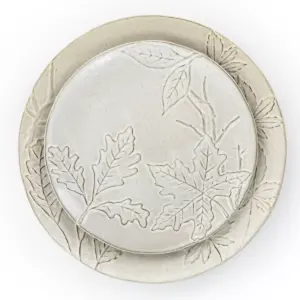 Gibson Elite Naturalia 16 Piece Stoneware Dinnerware Set in Light Grey