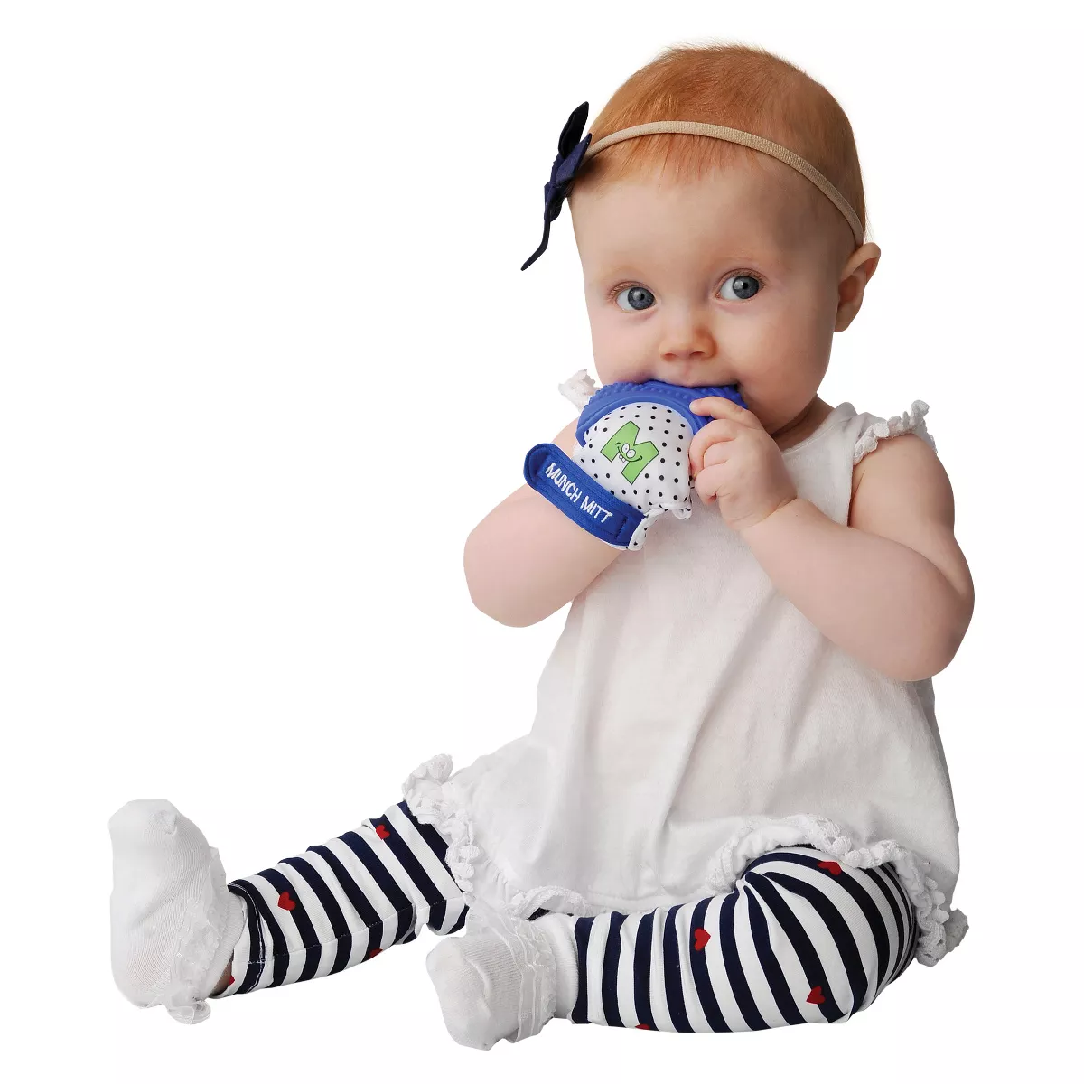 Malarkey Kids' Munch Mitt Teether with Wash/Travel Bag - Blue