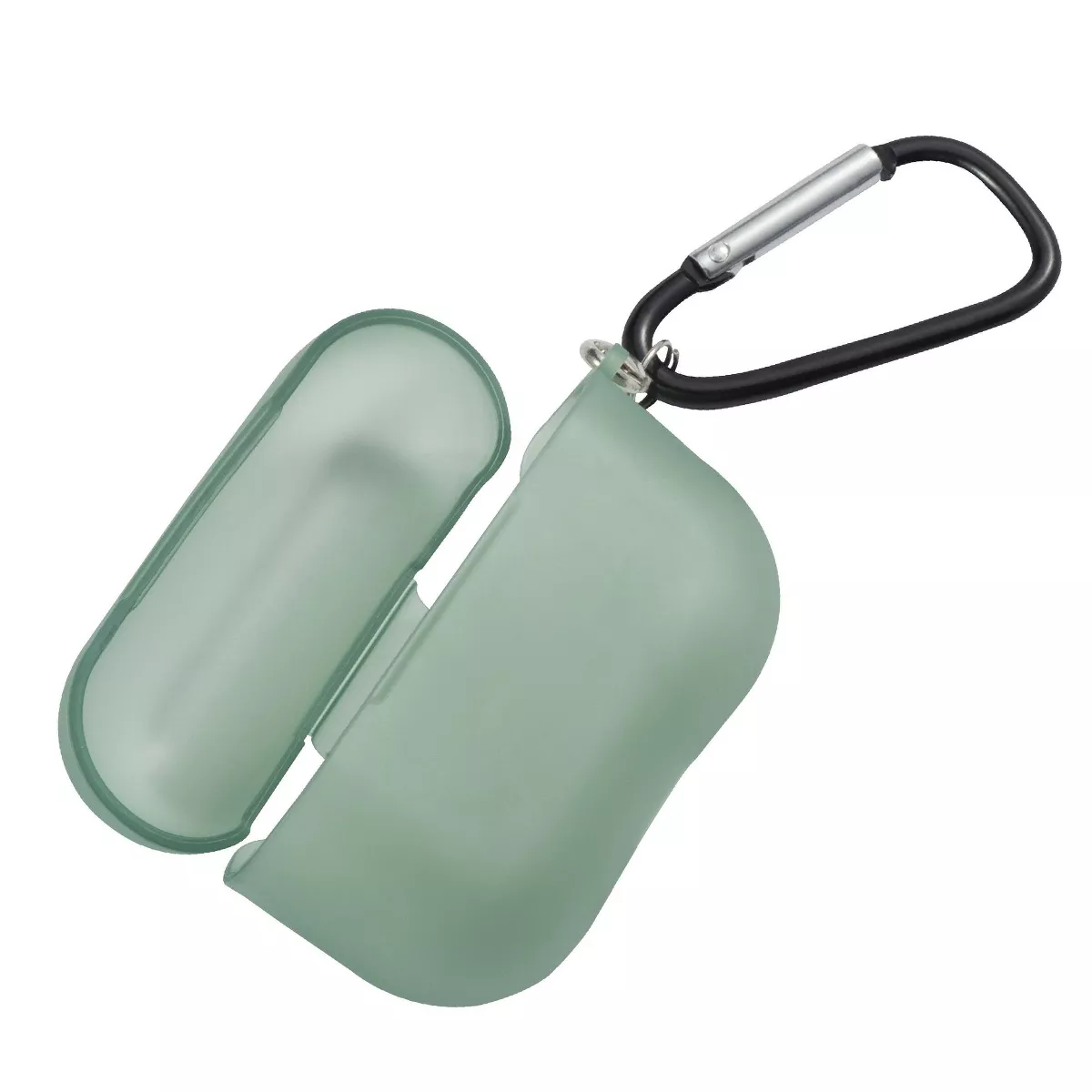 Insten Translucent Matte Case for Airpods Pro, Ultra-Thin Soft TPU Skin Cover Charging Case with Keychain, Green