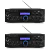 Pyle Home PDA5BU High Performance Powerful 200 Watt AM/FM Radio AUX/USB Input CD/DVD Player Wireless Bluetooth Home Stereo Amplifier System (2 Pack)