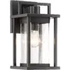 John Timberland Modern Outdoor Wall Light Fixture Painted Dark Gray 11" Spotted Clear Glass for Exterior House Porch Patio