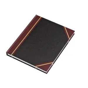 Staples Black Record Book 10-7/16