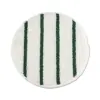 Rubbermaid Commercial Low Profile Scrub-Strip Carpet Bonnet 19" Diameter White/Green 5/Carton P269EA