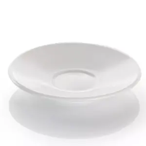 8oz 12pc Porcelain Drew Cup and Saucer Set White - Elama