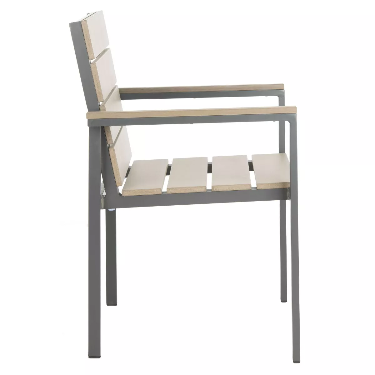 Beldan 2pk Stackable Accent Chair - Distressed Taupe - Safavieh