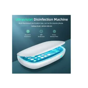 UVC Phone Cleaner Sanitizer and Sterilizer Disinfection Box, with 10 Watts Wireless Charging, 360 degree Sterilization, Odor Removal and Aroma